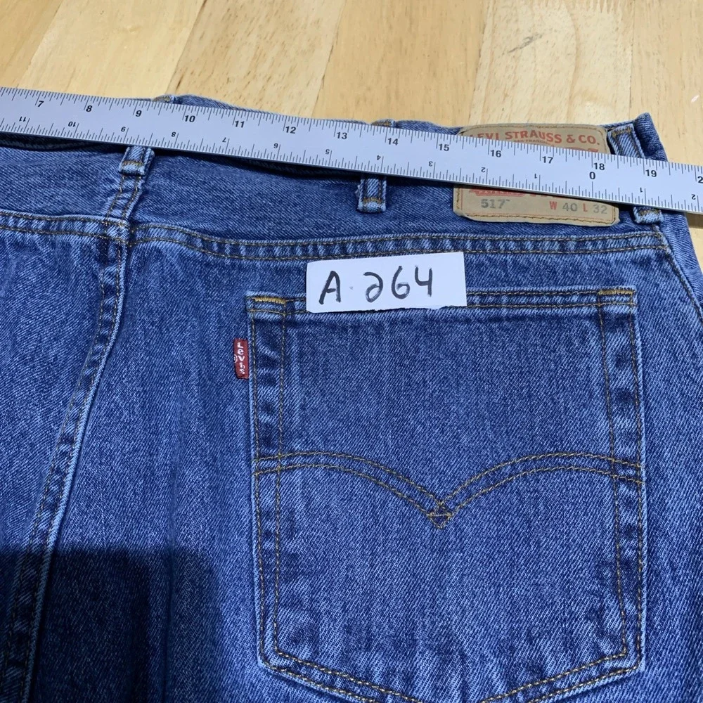 Levi's 517 Bootcut Jeans W40 X‎ L32 Blue Denim Pants Classic Vintage Style
